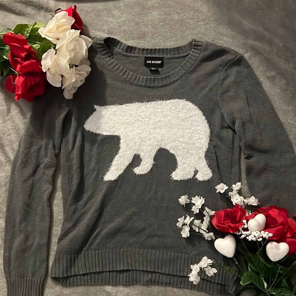 Grey Polar Bear Sweater